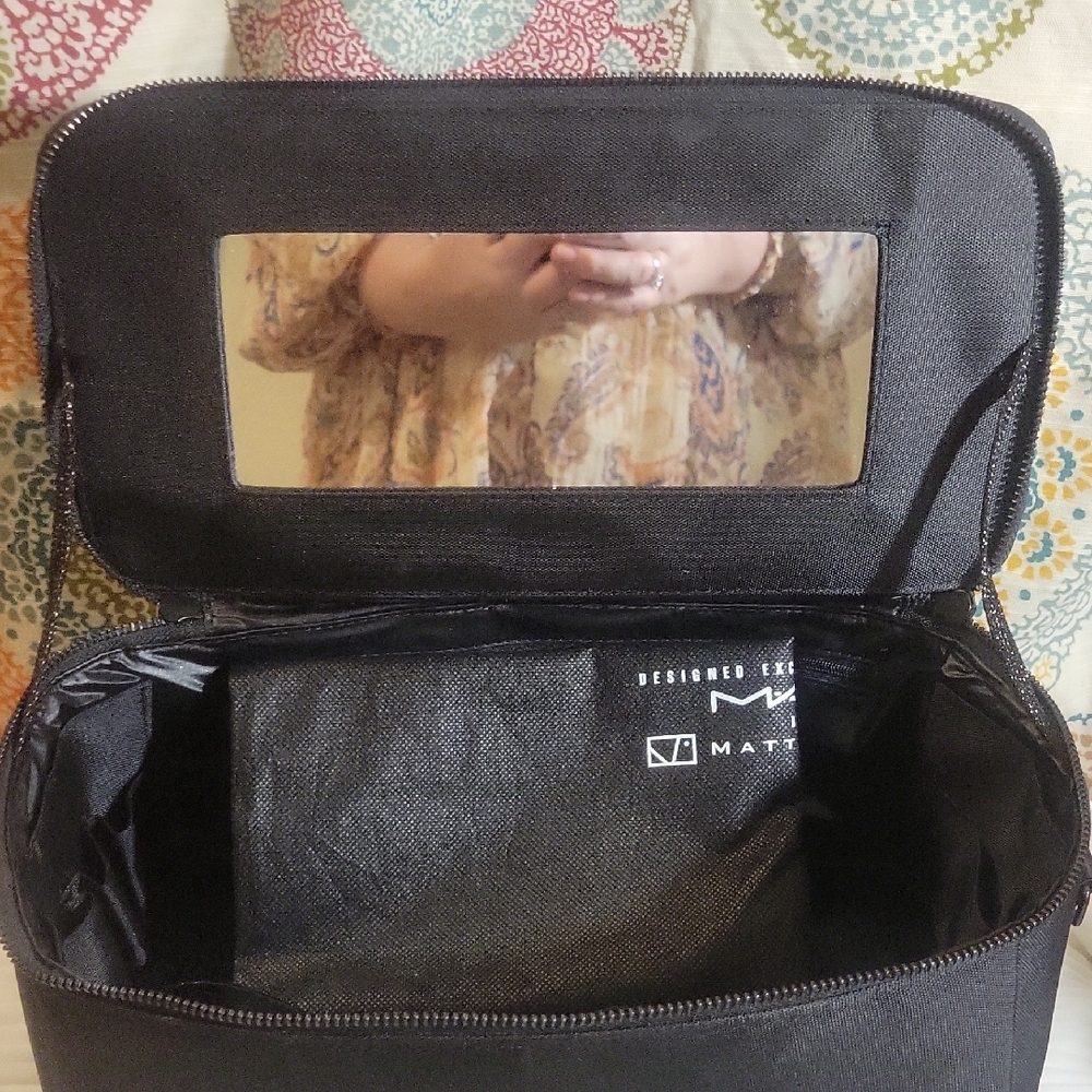 MAC Cosmetics Black Toiletry Bag with Transparent Panel